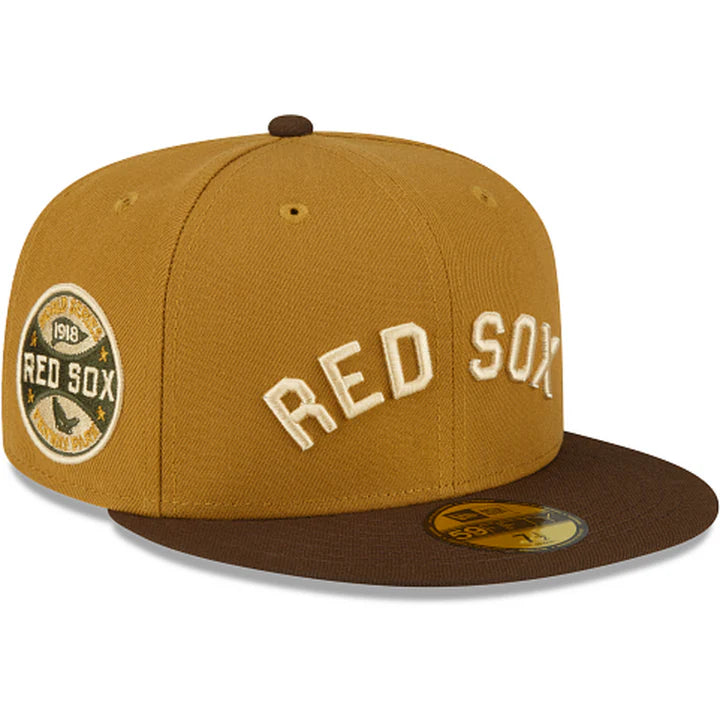 Boston Red Sox Old Gold New Era 59FIFTY Fitted Hat