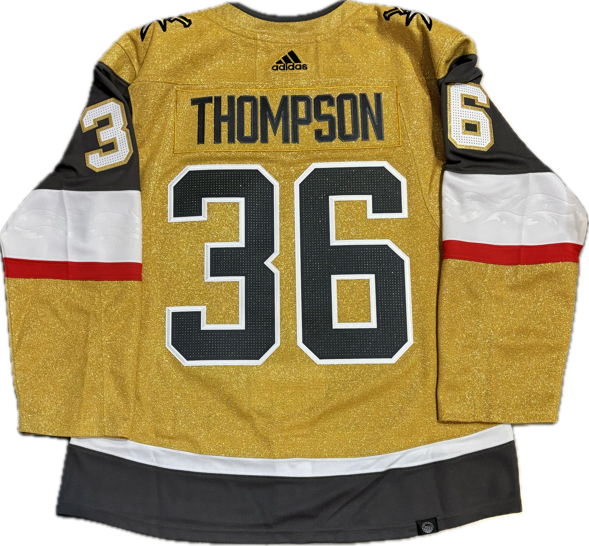 Vegas Golden Knights Logan Thompson #36 Men's Adidas Authentic Home Jersey - Gold ***