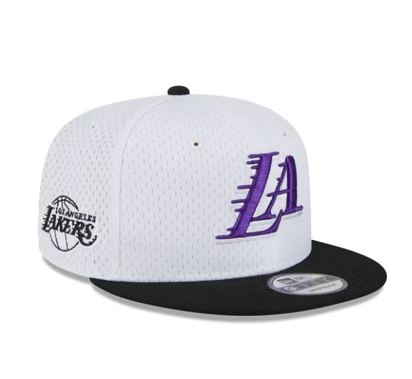 New Era White Crown Team 9Fifty Los Angeles Lakers Cap (white/purple)