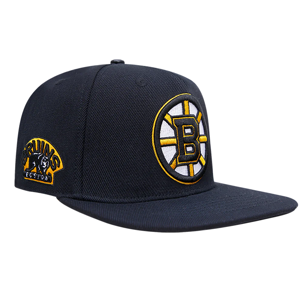 Boston Bruins Classic Logo Wool Snapback Hat