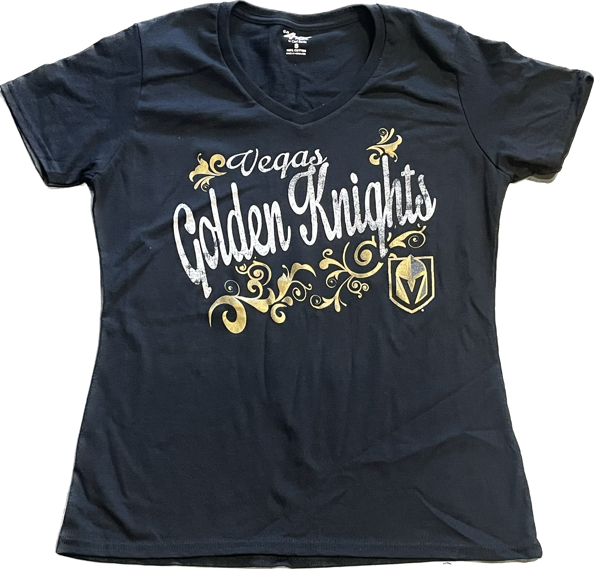 Vegas Golden Knights Womens Filigree V-Neck T