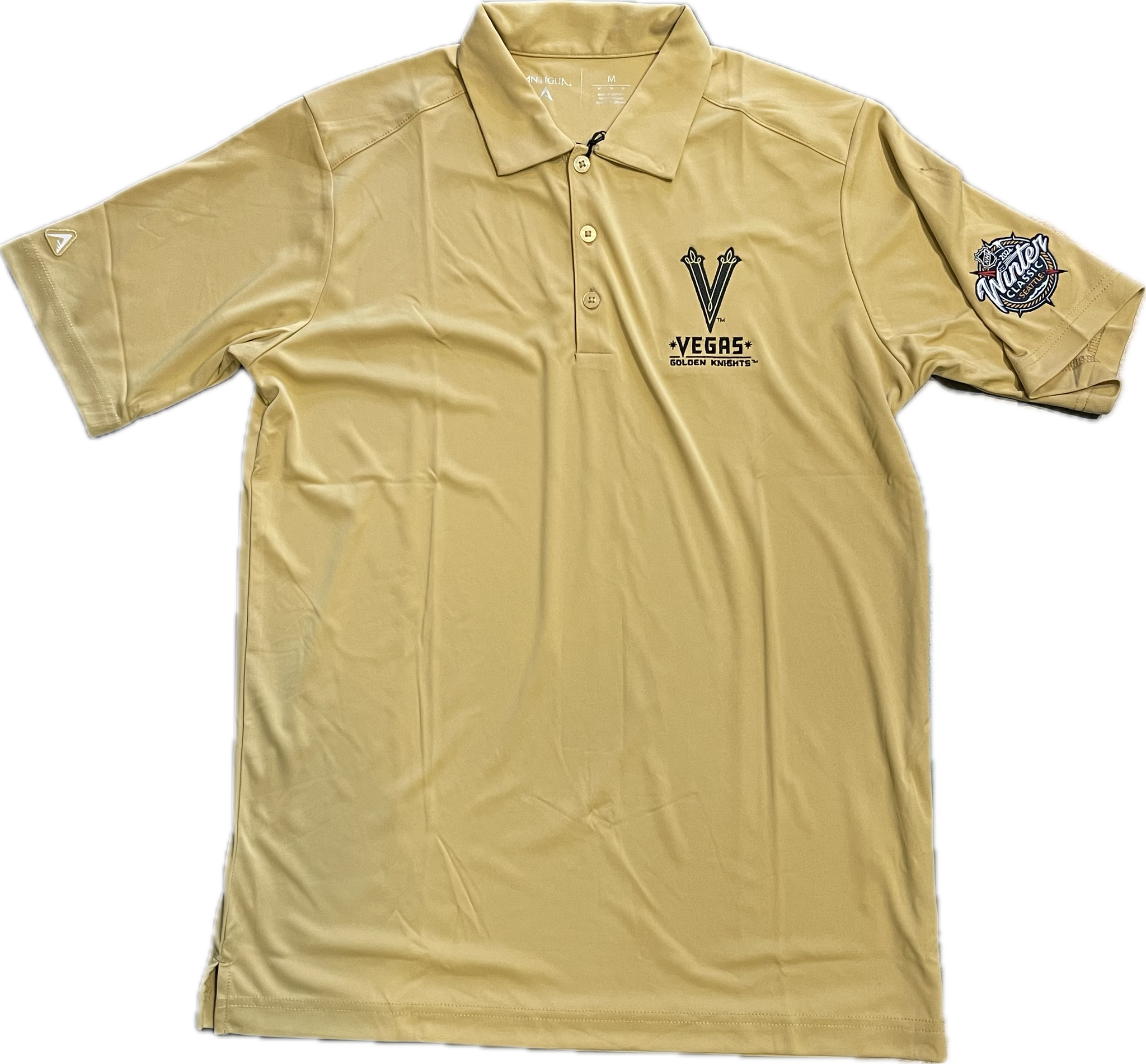 VEGAS Golden Knights winter classic Logo TRIBUTE Polo - gold