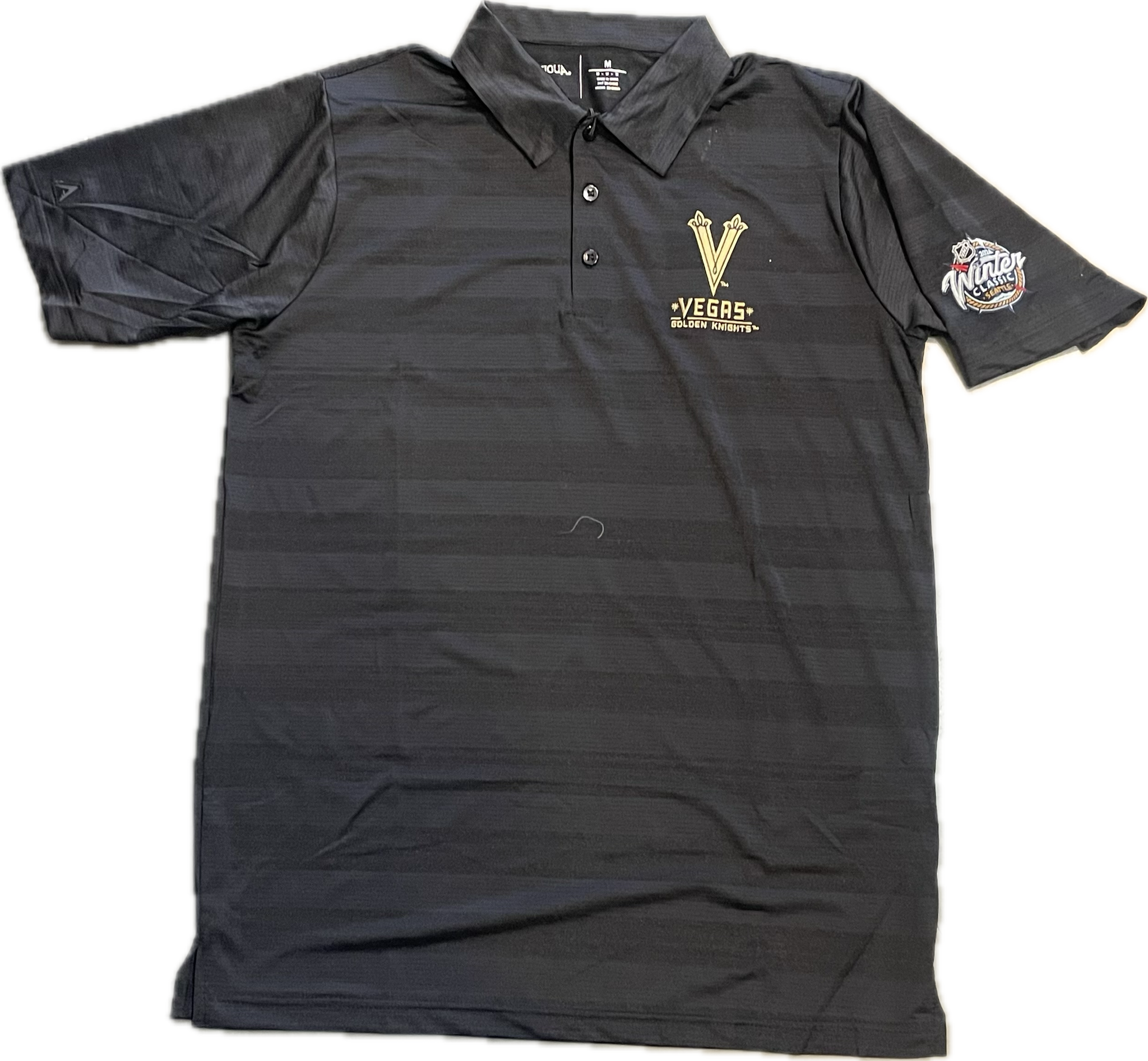 VEGAS Golden Knights winter classic Logo Compass Polo - BLACK
