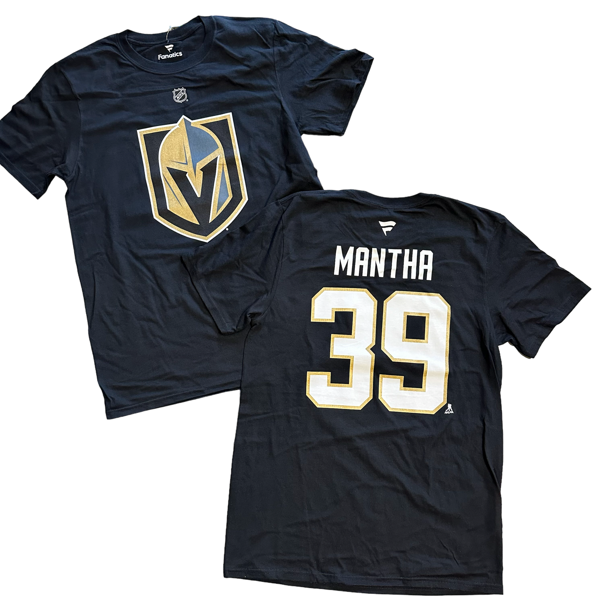 Vegas Golden Knights Mantha Stack Name & Number T-Shirt - Black