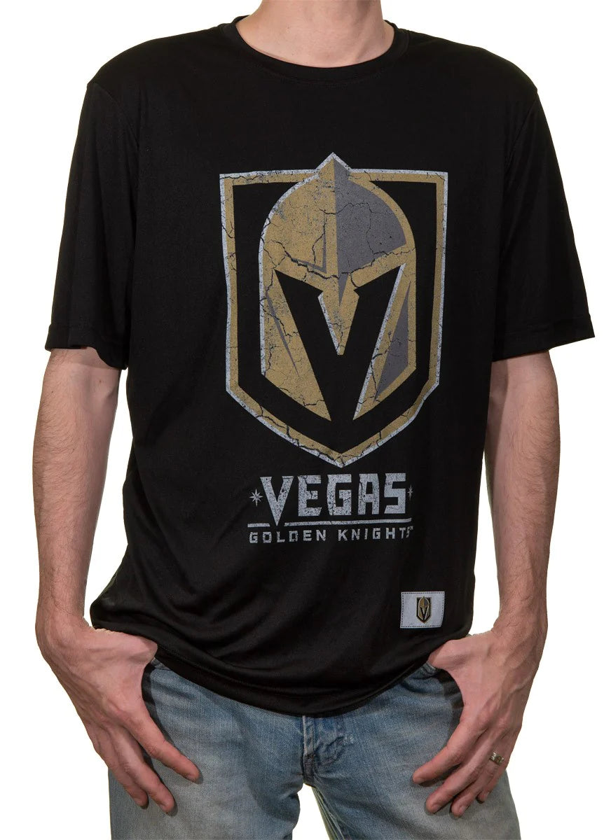 Vegas Golden Knights Distressed Logo Short Sleeve Shirt