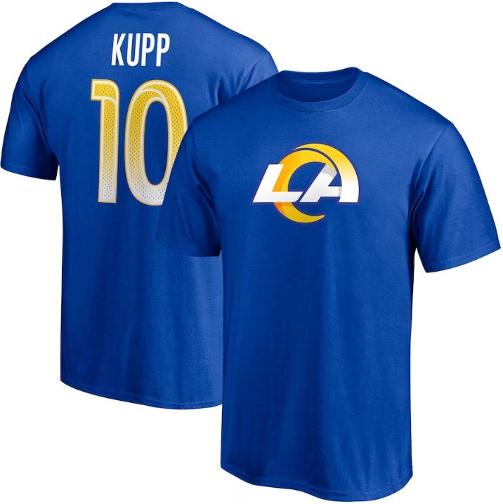 Los Angeles Rams Cooper Kupp Player Icon Name & Number Royal T-Shirt