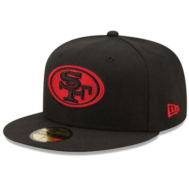 San Francisco 49ers New Era Black Alternate 59FIFTY Fitted Hat