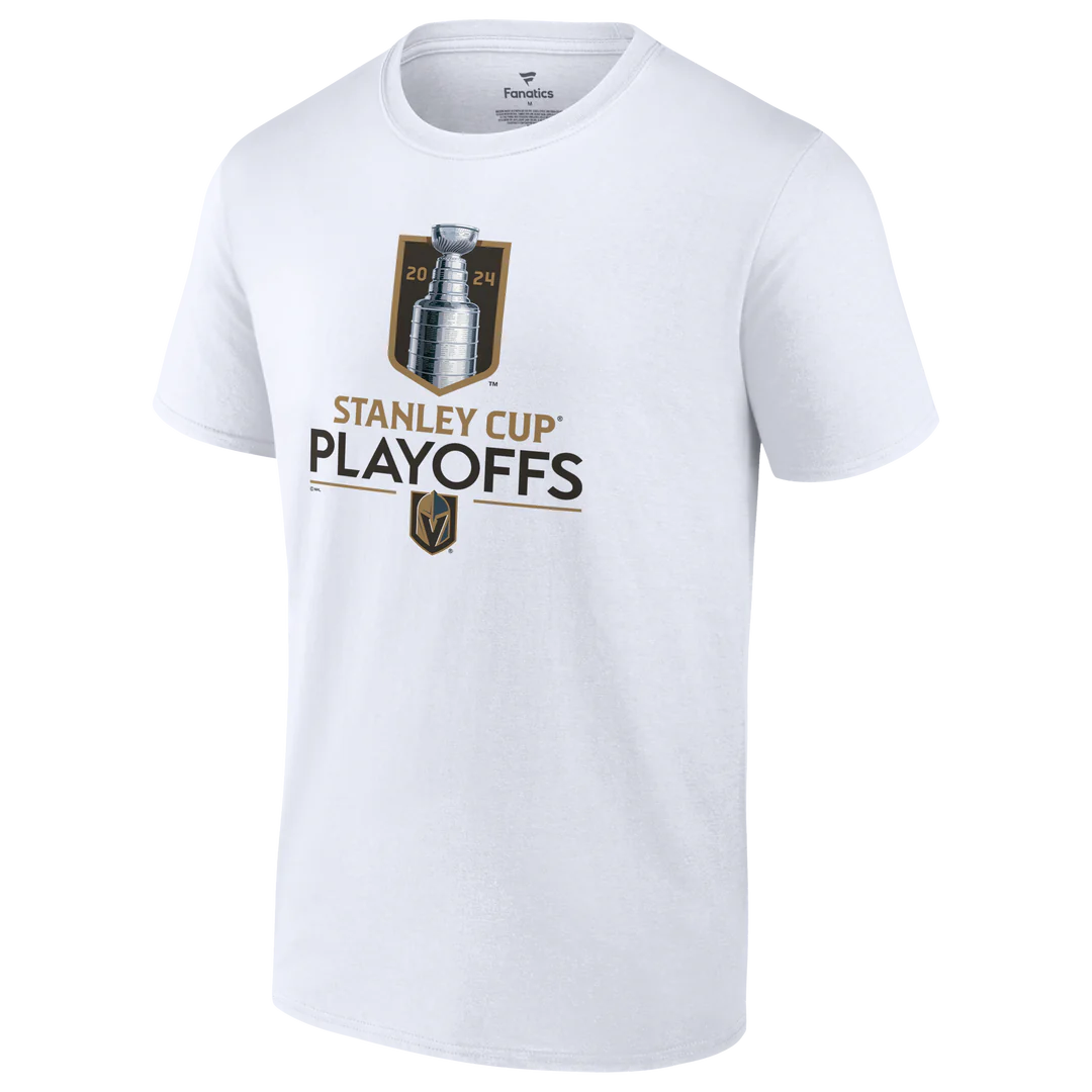 Vegas Golden Knights Men's 2024 Playoffs Event Logo T-Shirt