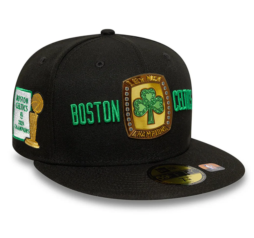 BOSTON CELTICS 18X NBA CHAMPIONS 59FIFTY FITTED HAT