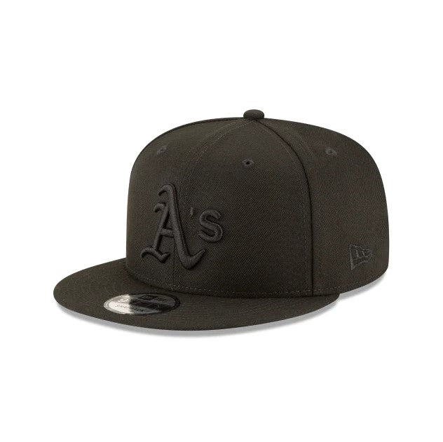 Athletics New Era 9FIFTY Black On Black Tonal Snapback Hat