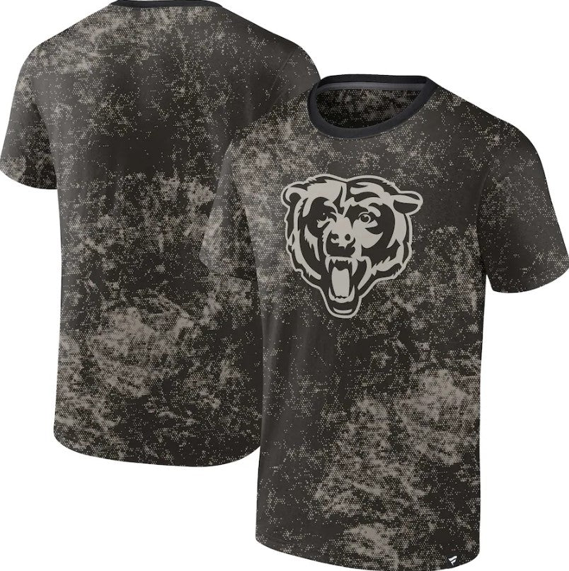 Chicago Bears Men's Shadow Black T-Shirt
