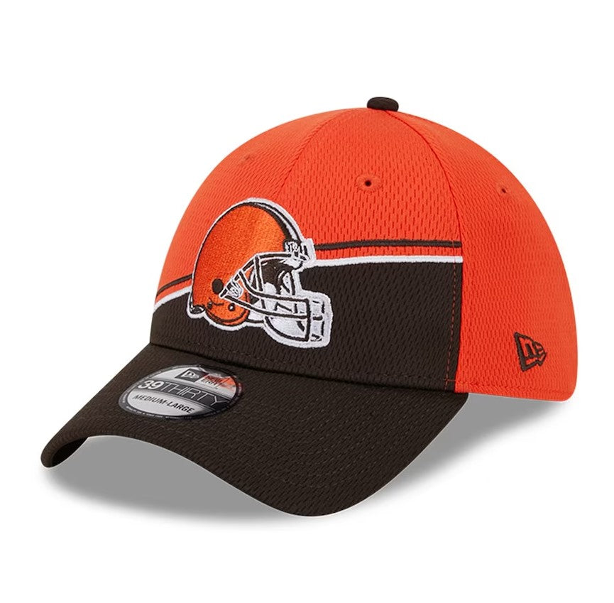 Cleveland Browns 2023 Sideline 39THIRTY Flex Hat - Orange/Brown