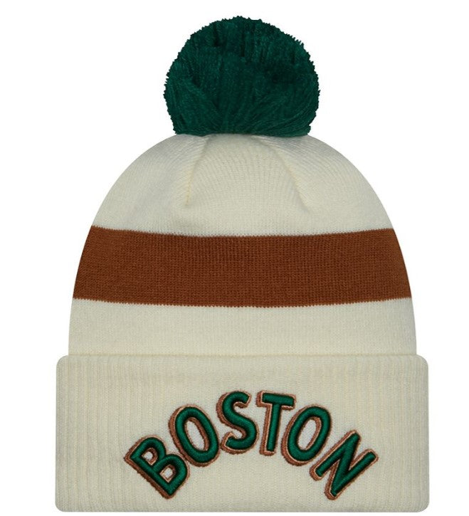 Boston Celtics 2023-24 City Edition Official Cuffed Pom Knit Beanie