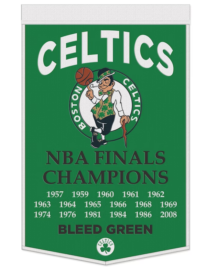 Boston Celtics Wool Championship Banner