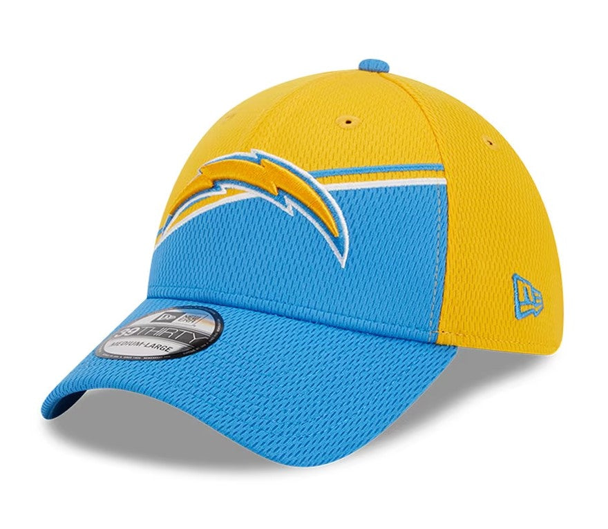 Los Angeles Chargers 2023 Sideline 39THIRTY Flex Hat - Gold/Powder Blue