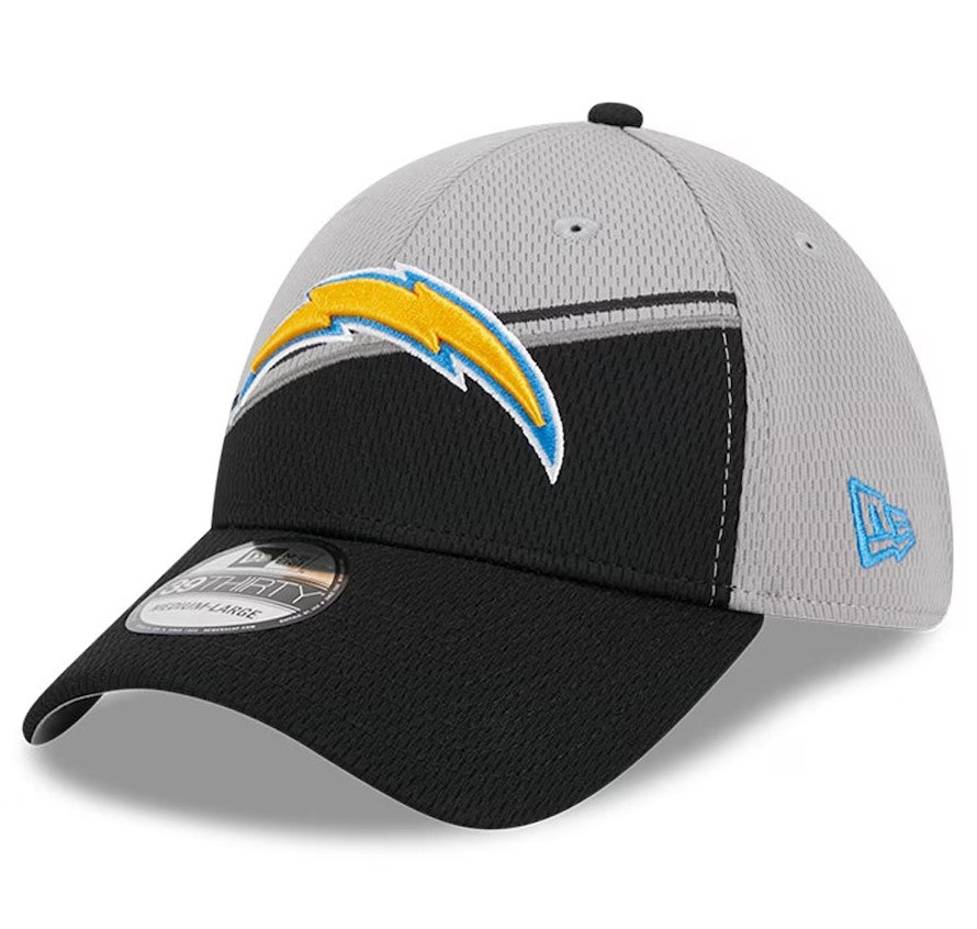 Los Angeles Chargers 2023 Sideline 39THIRTY Flex Hat -  Grey/Black