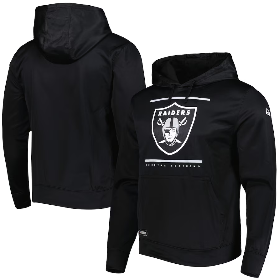 Las Vegas Raiders Combine Authentic Split Defense Pullover Hood Sports Town USA
