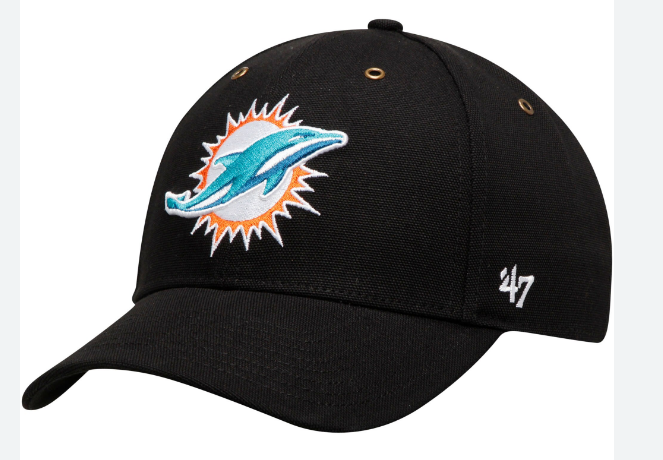 Men's '47 Black Miami Dolphins Team MVP Adjustable Hat – Sports