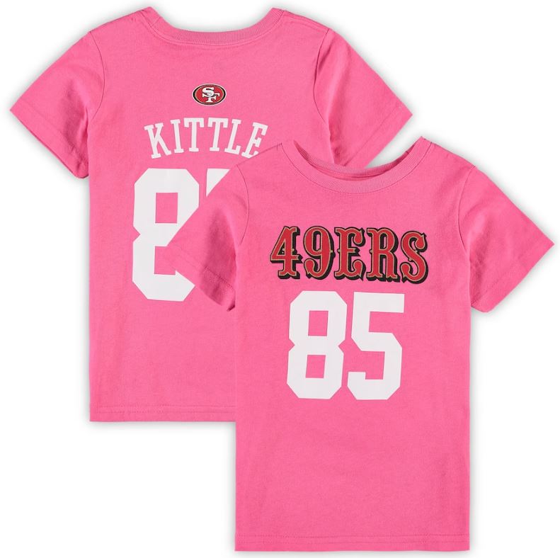 Pink shop 49ers shirt