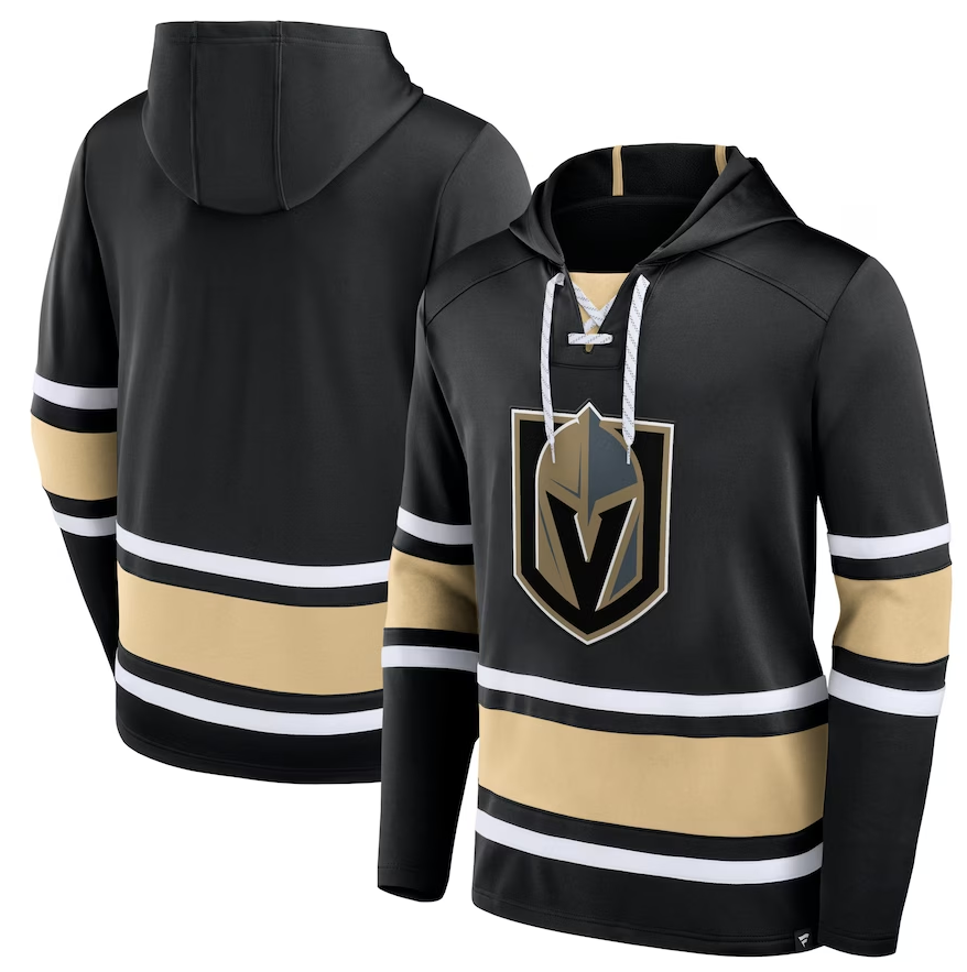 Vegas Golden Knights Fanatics Branded Puck Deep Lace-Up Pullover