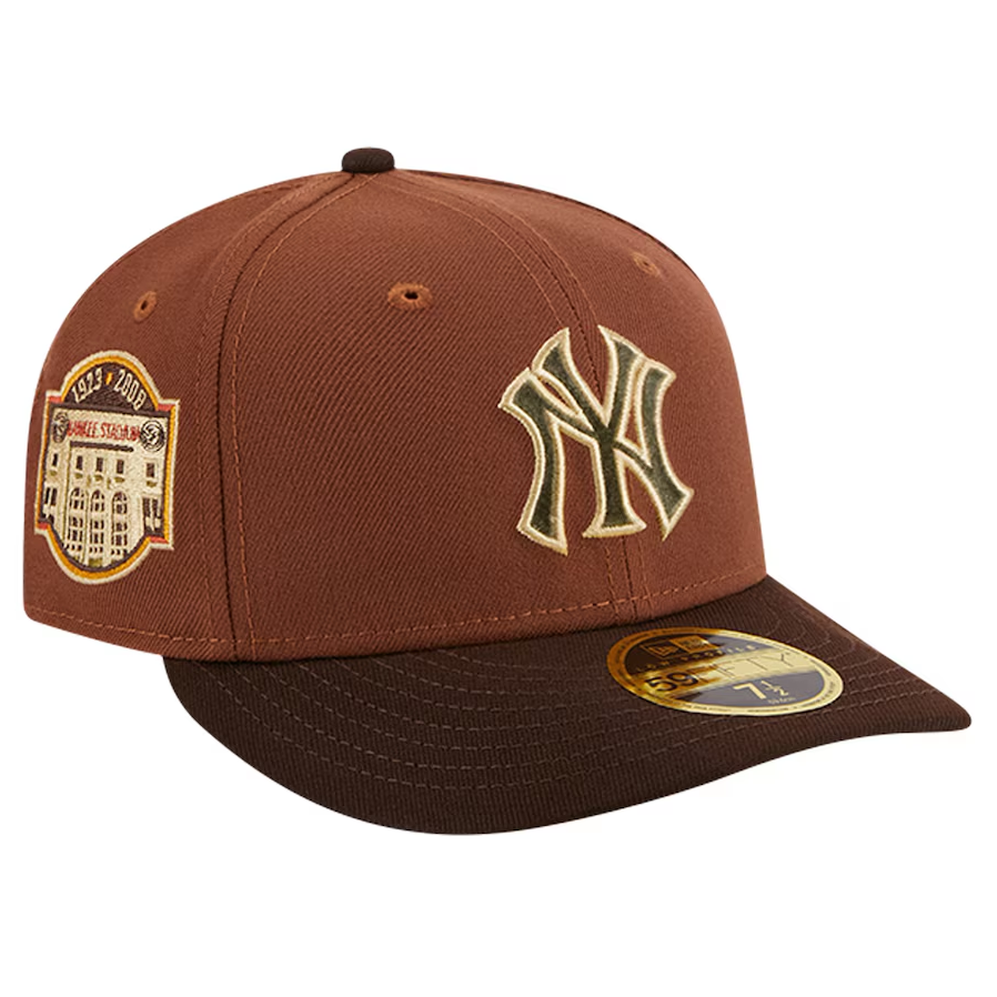 New York Yankees New Era Velvet Logo Fill Low Profile 59FIFTY FItted Hat - Brown