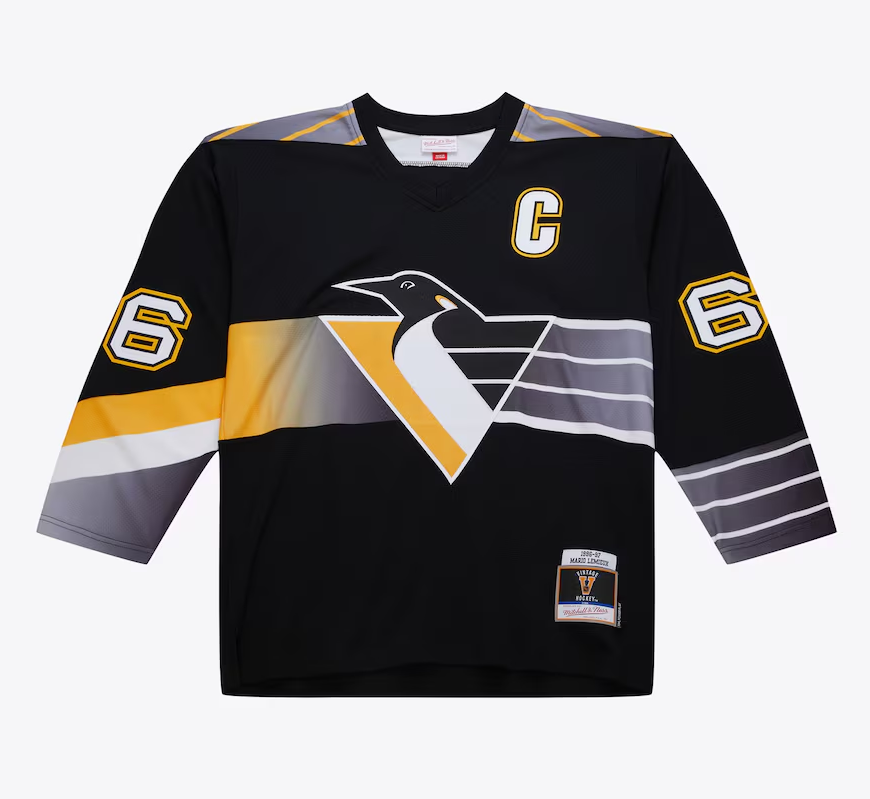 Pittsburgh Penguins Mario Lemieux Black 1996 97 Power Play Player Jers Sports Town USA