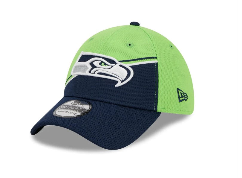 Seattle Seahawks 2023 Sideline 39THIRTY Flex Hat - Green/Blue