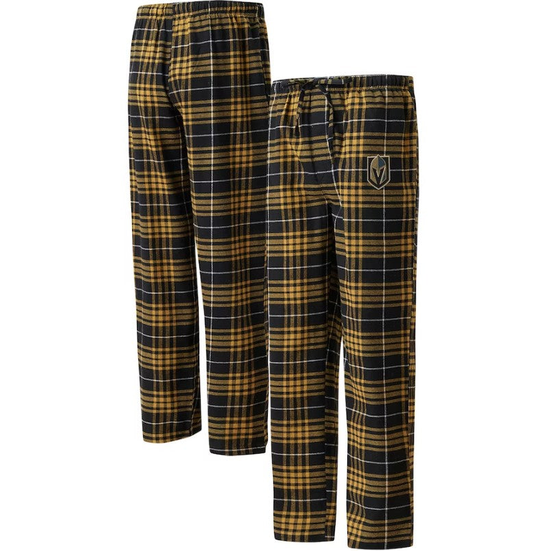 Vegas Golden Knights Men's Ledger Flannel Pajama Pants - Black