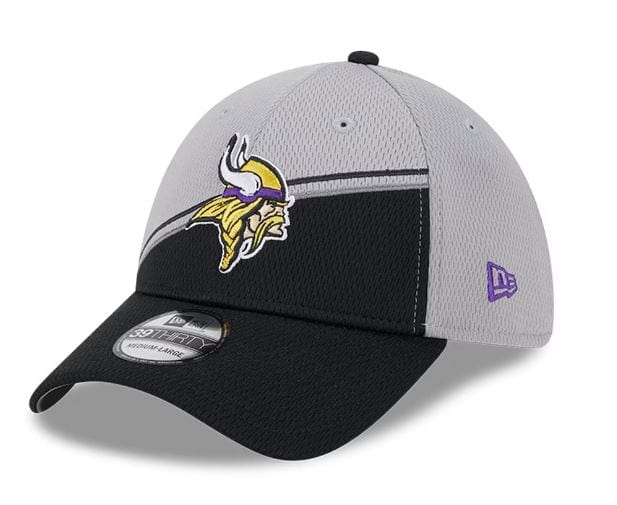 Minnesota Vikings2023 Sideline 39THIRTY Flex Hat - Gray/Black