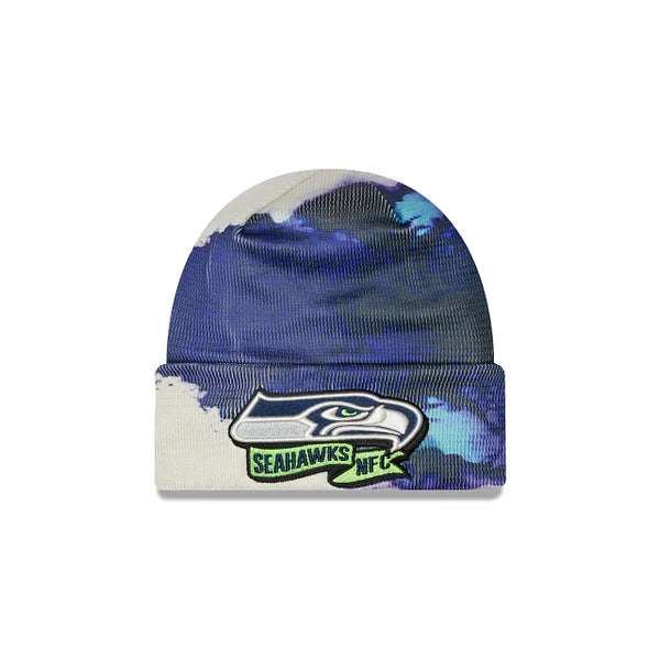 Seahawks 2022 Cold Weather Ink Dye Knit Beanie
