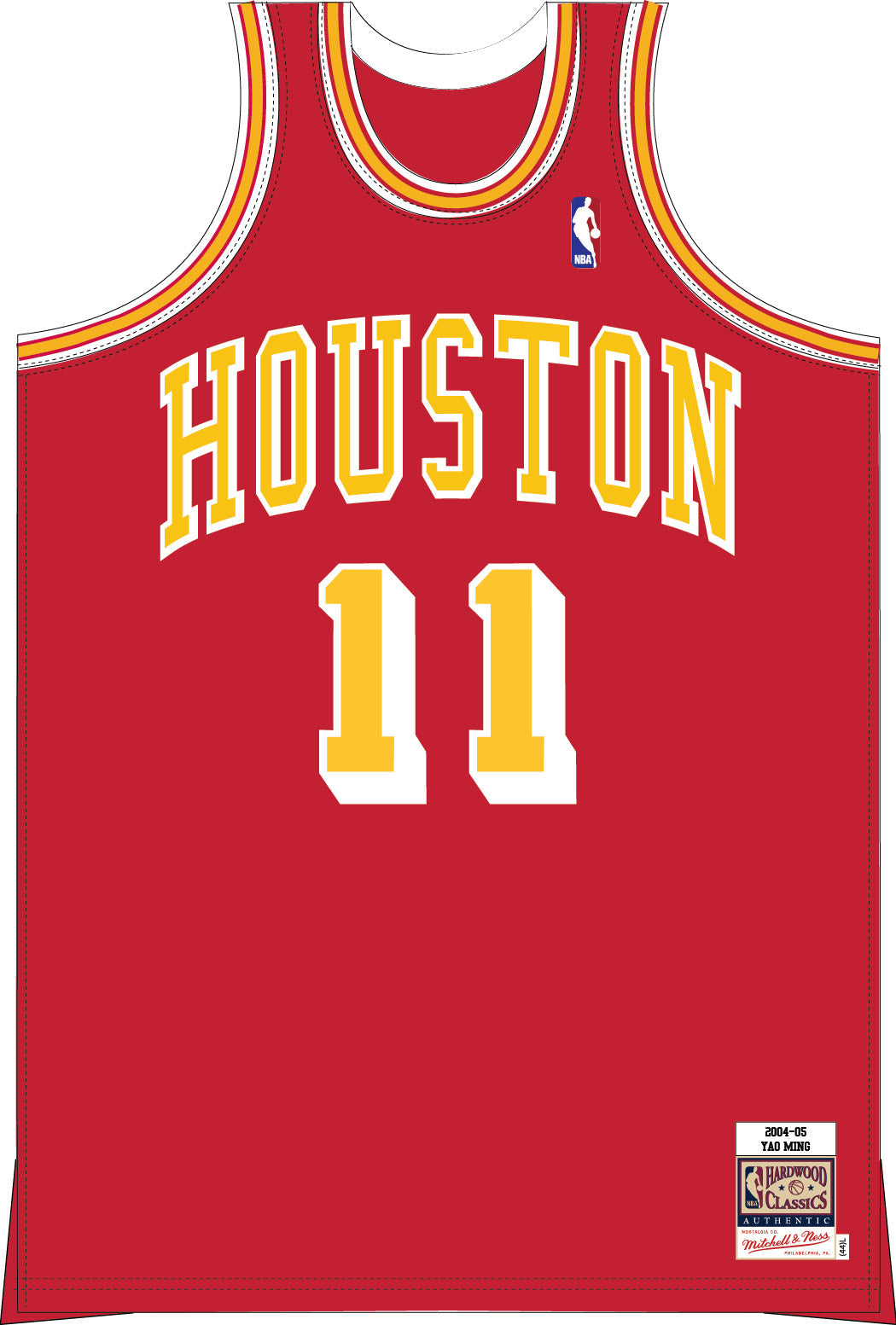 Mitchell & Ness NVA YAO MING 2004-05 HOUSTON ROCKETS JERSEY