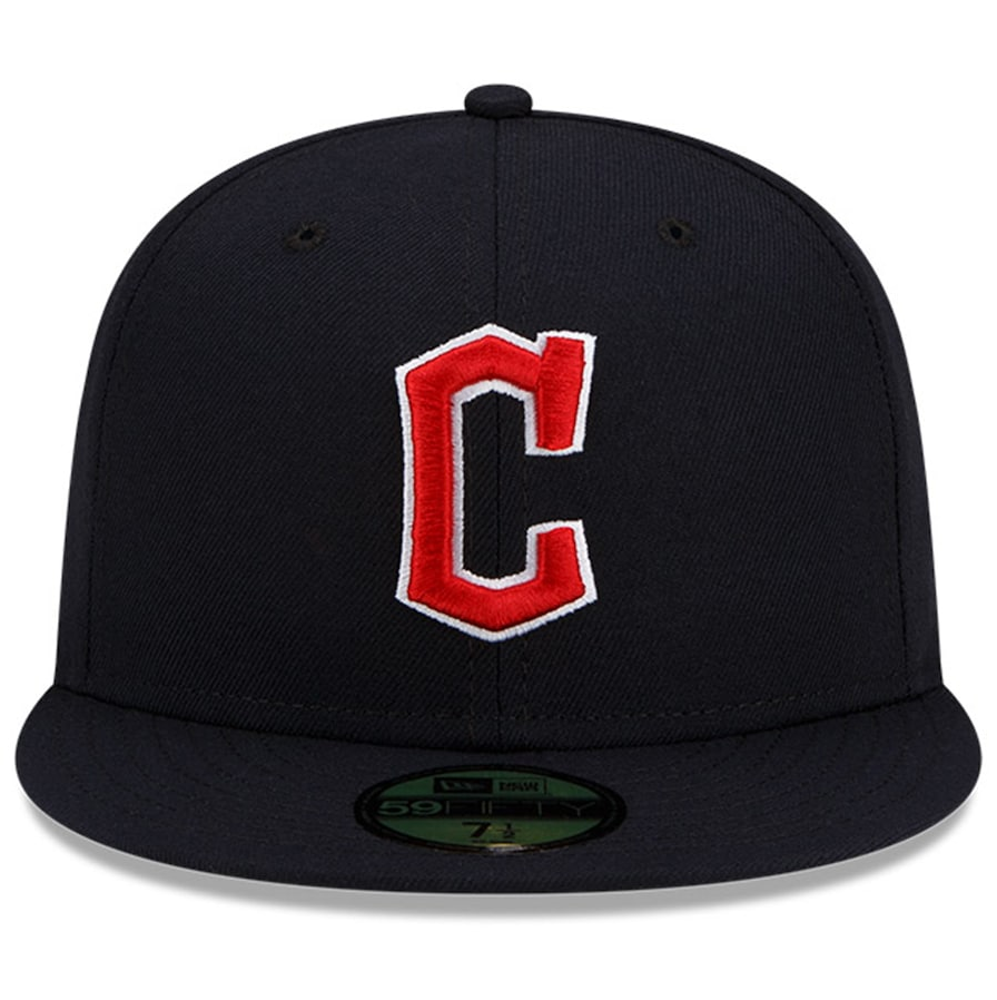 Cleveland Guardians New Era 59FIFTY Navy Road Authentic Collection On-Field Fitted Hat