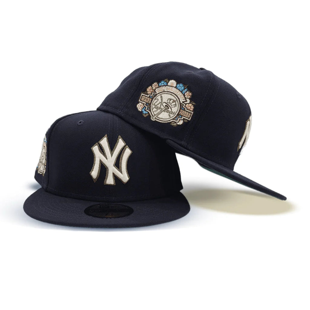 New York Yankees New Era 59FIFTY Botanical 100th Anniversary Botanical Side Patch Green Bottom Fitted Hat