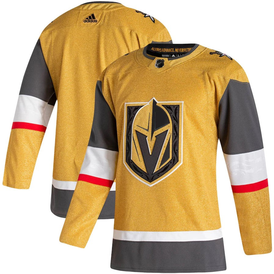 Vegas Golden Knights Men's Adidas Blank Gold Home Authentic Jersey