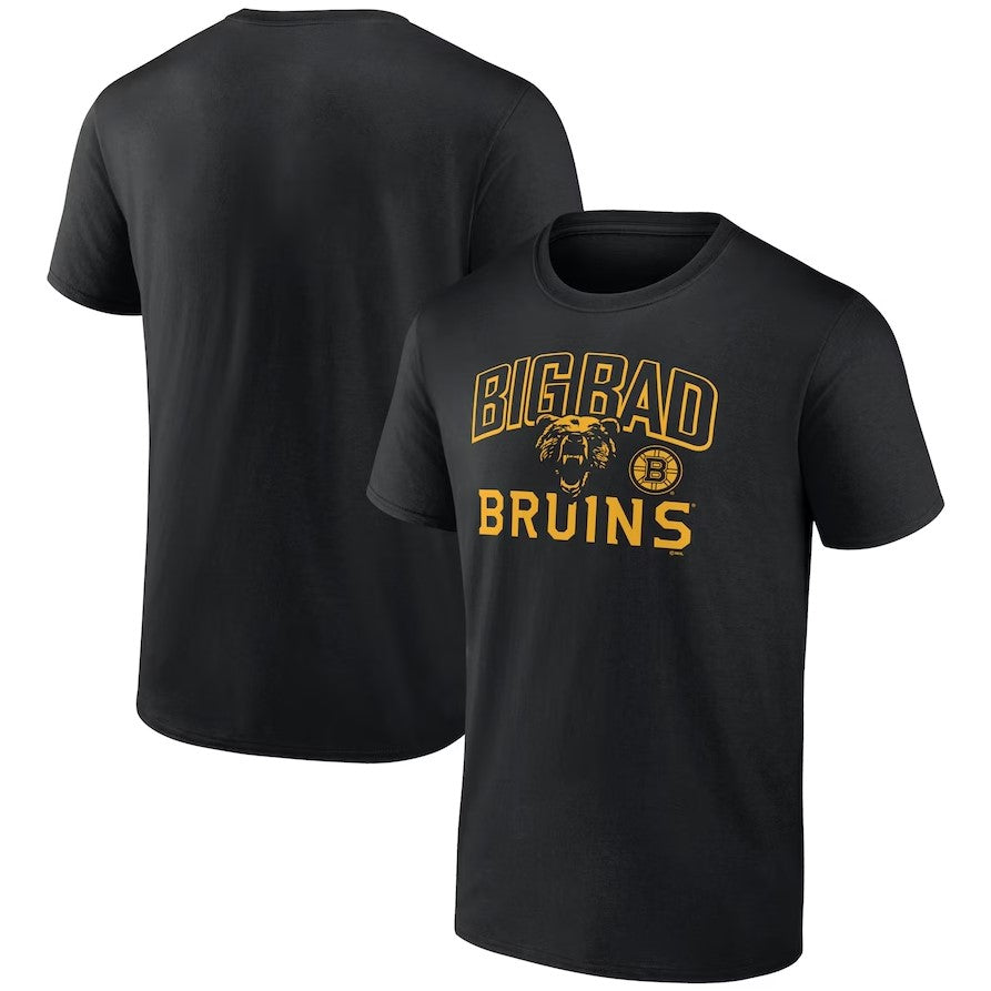 Boston Bruins Men's Big Bad Ice Cluster Black T-Shirt