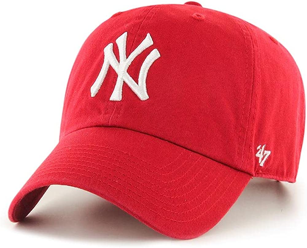 New York Yankees '47 Brand Red Clean Up Slouch Hat
