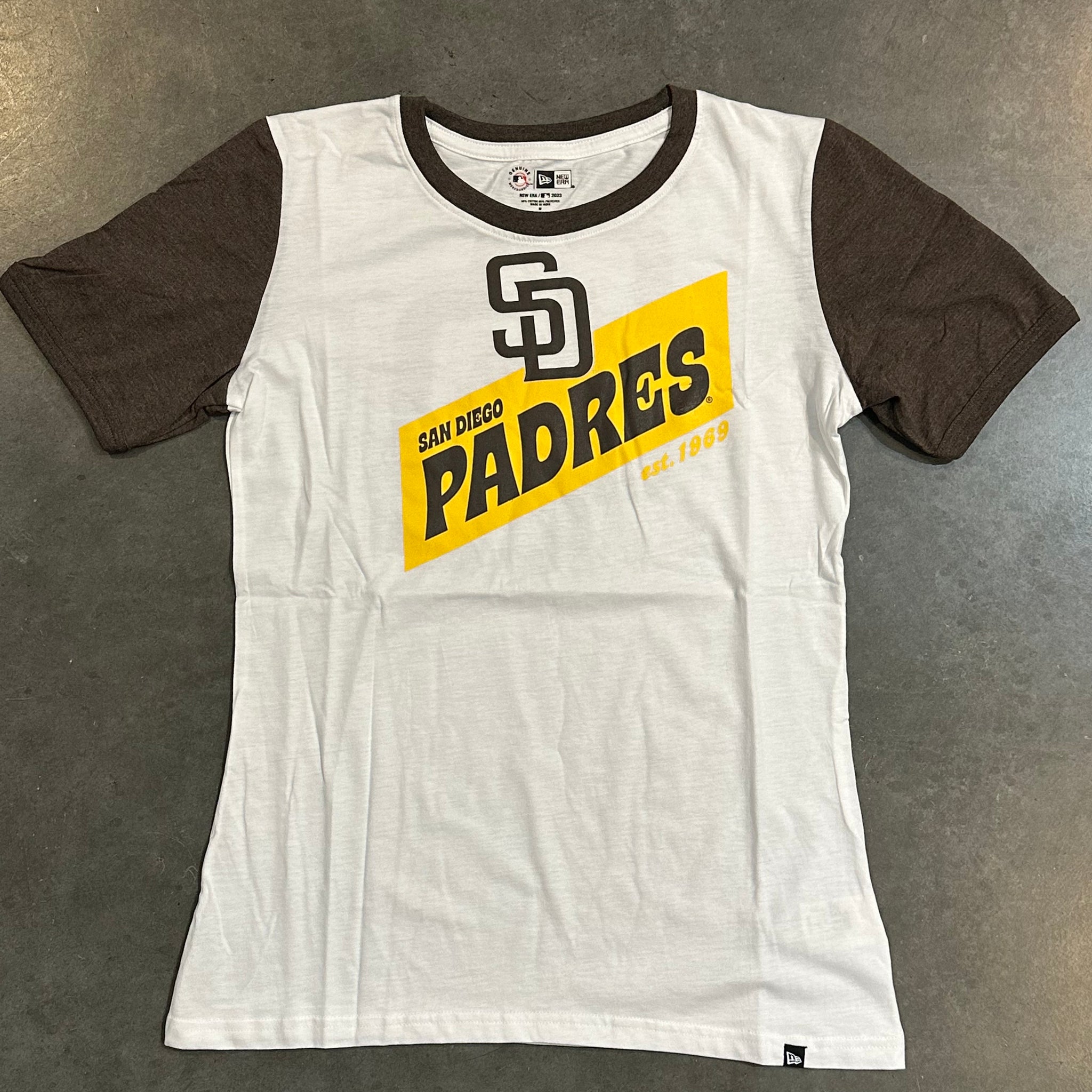 San Diego Padres Women's Groovy Logo T-Shirt