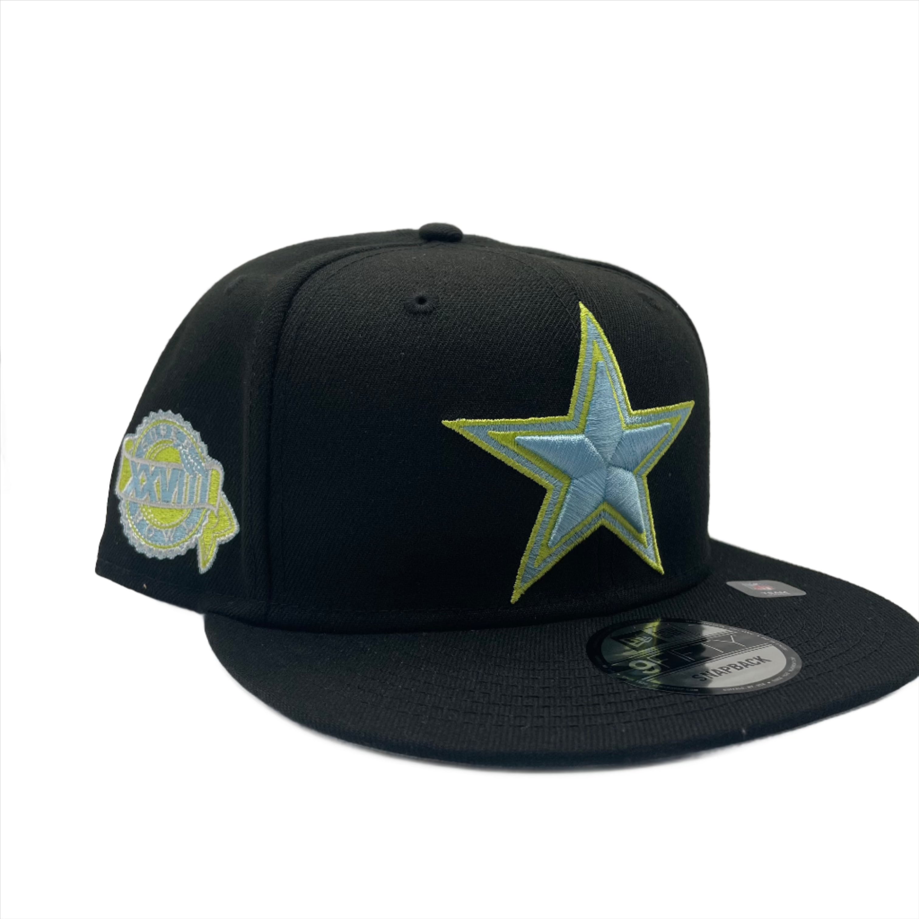 Dallas Cowboys Color Pack 9FIFTY Snapback Hat Black And Neon