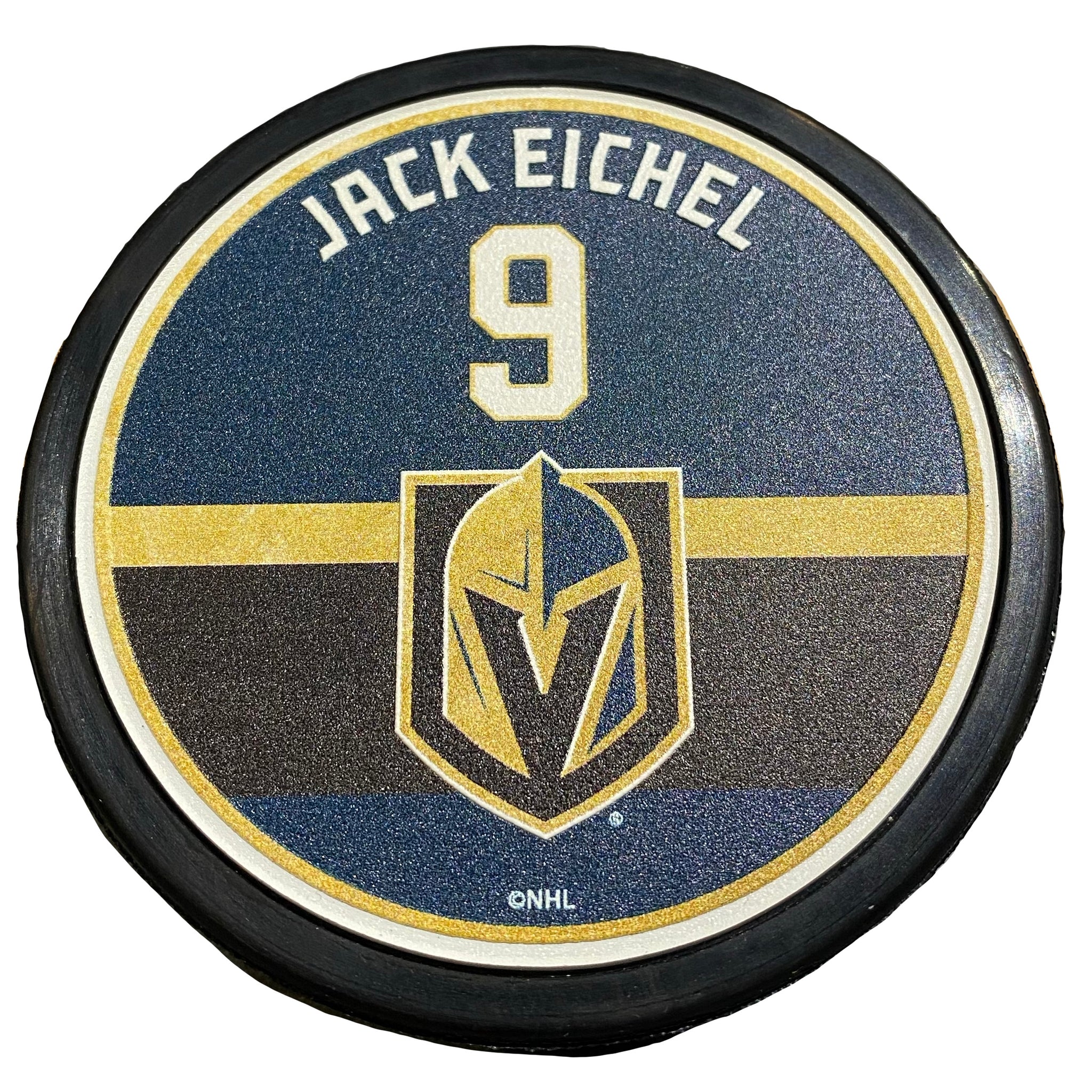 Vegas Golden Knights Jack Eichel #9 Jersey Puck