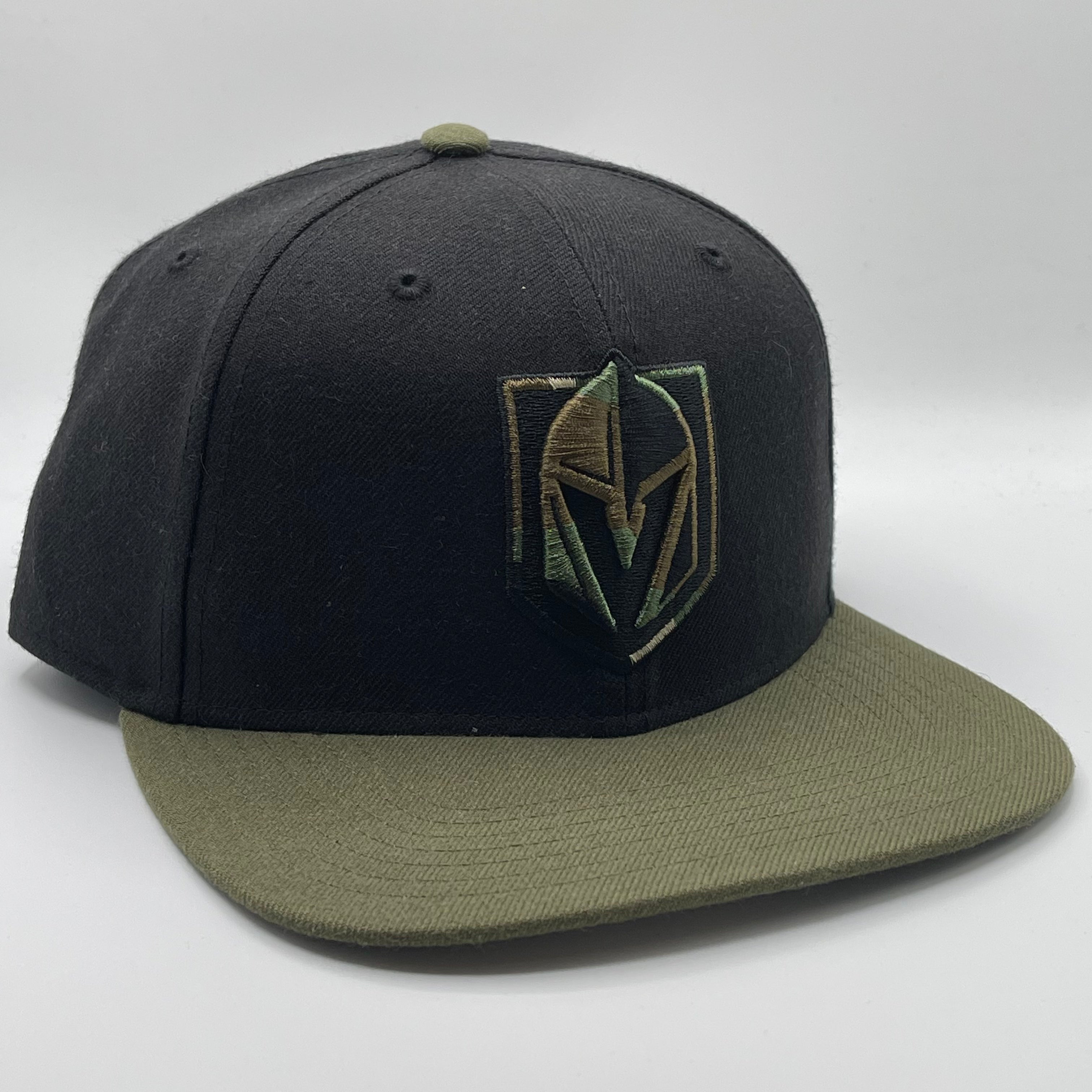 Golden Knights Fitted Camo Filled Logo Flat Bill Hat