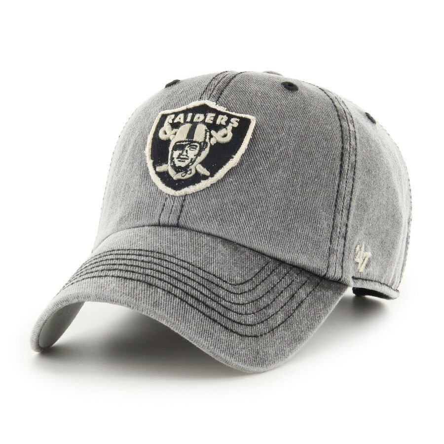 Las Vegas Raiders Men’s Gray 47 Brand MVP Adjustable Hat