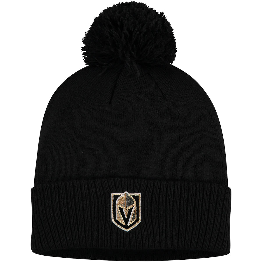 Vegas Golden Knights Primary Logo Cuffed Knit Beanie with Pom