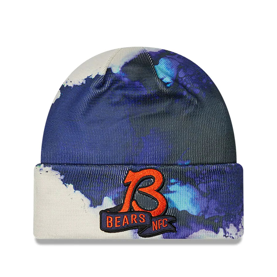 Chicago Bears New Era 2022 Sideline Ink Dye Cuffed Knit Hat - Navy – Sports  Town USA