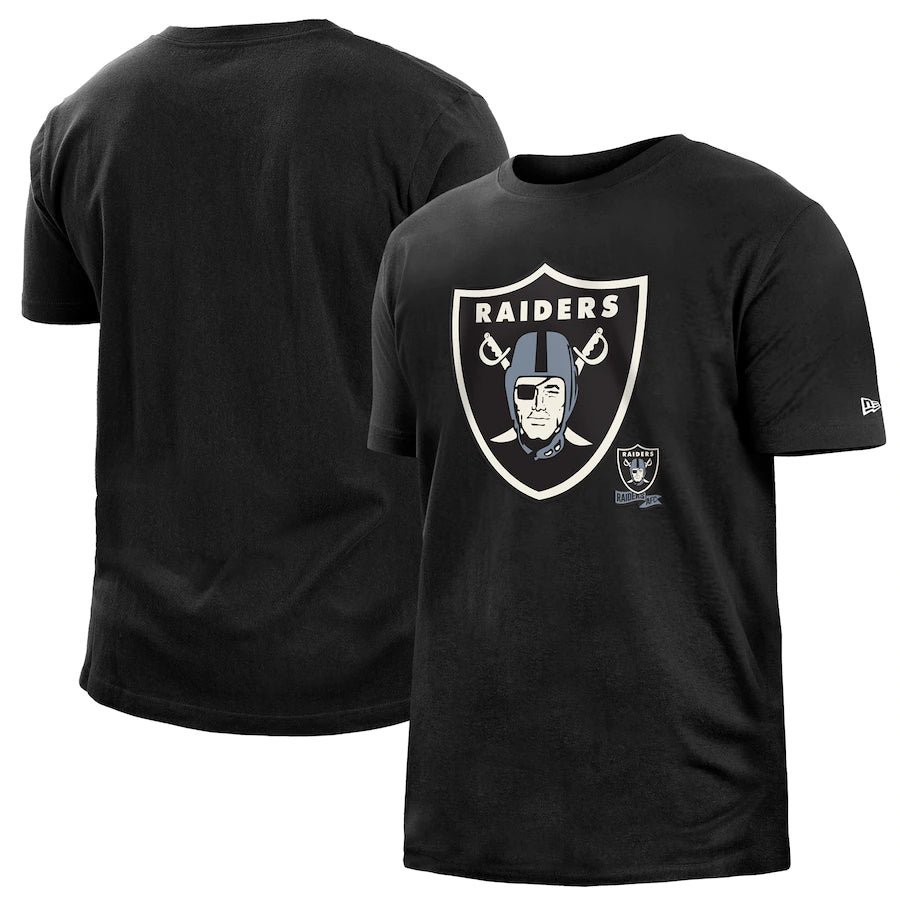 Las Vegas Raiders Men's Black 2022 Sideline Ink Dye T-Shirt