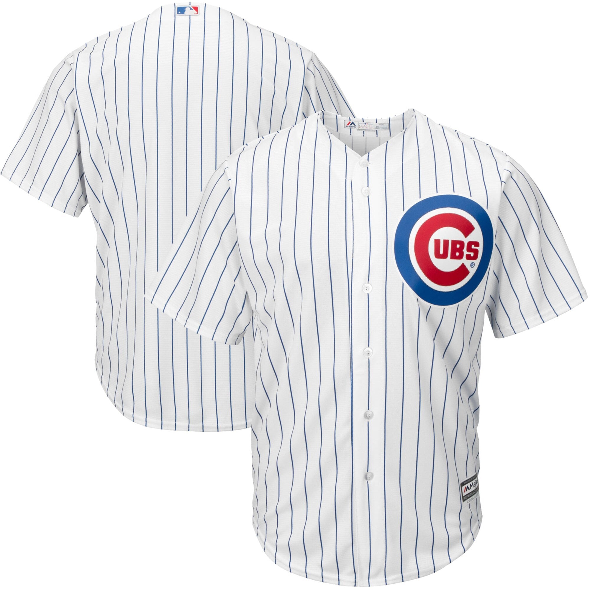 Chicago Cubs Official Cool Base Baseball Jersey - White Pinstripe – Sports  Town USA