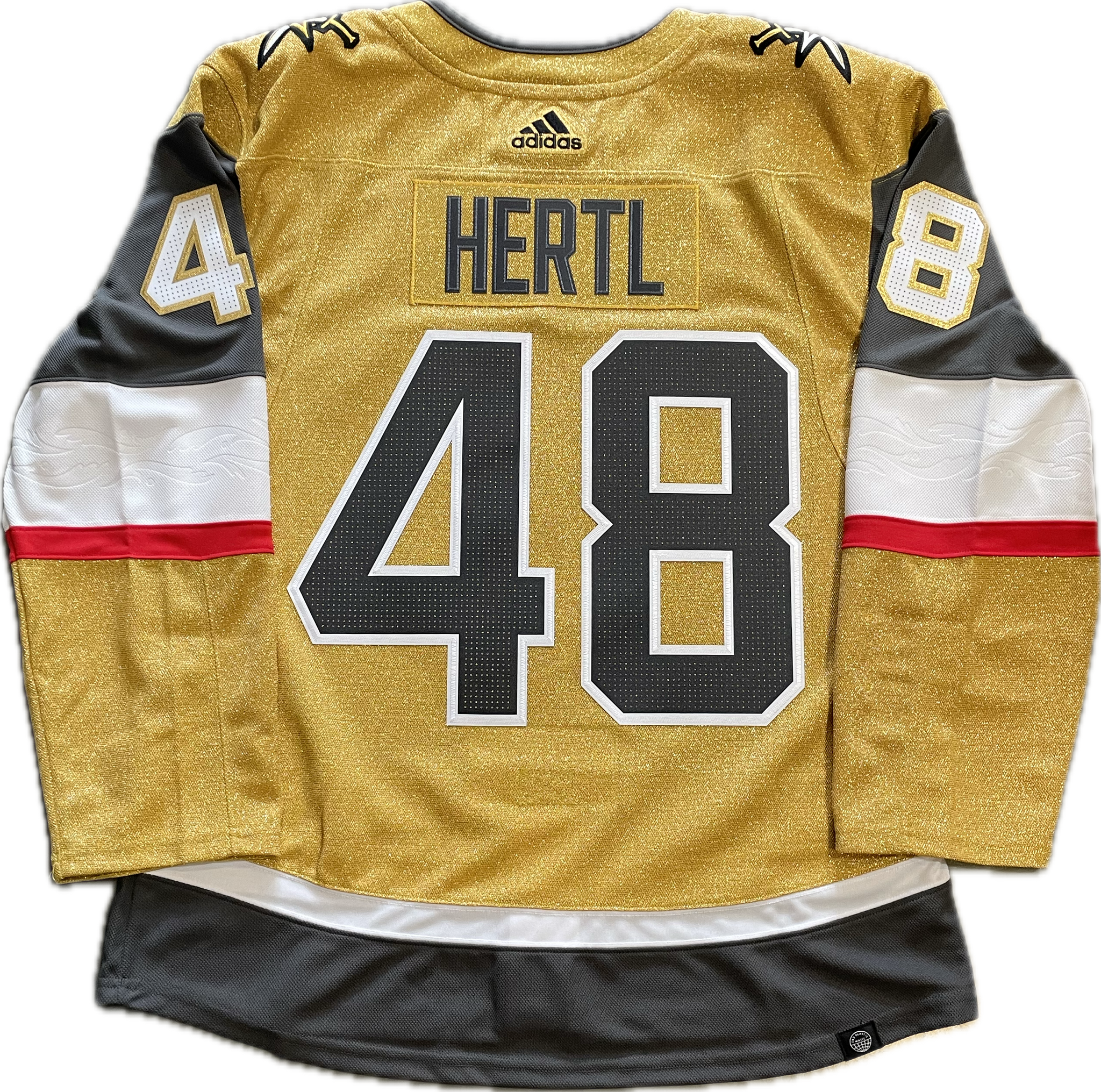 Vegas Golden Knights Hertl #48 Men's Adidas Authentic Home Jersey - Gold ***