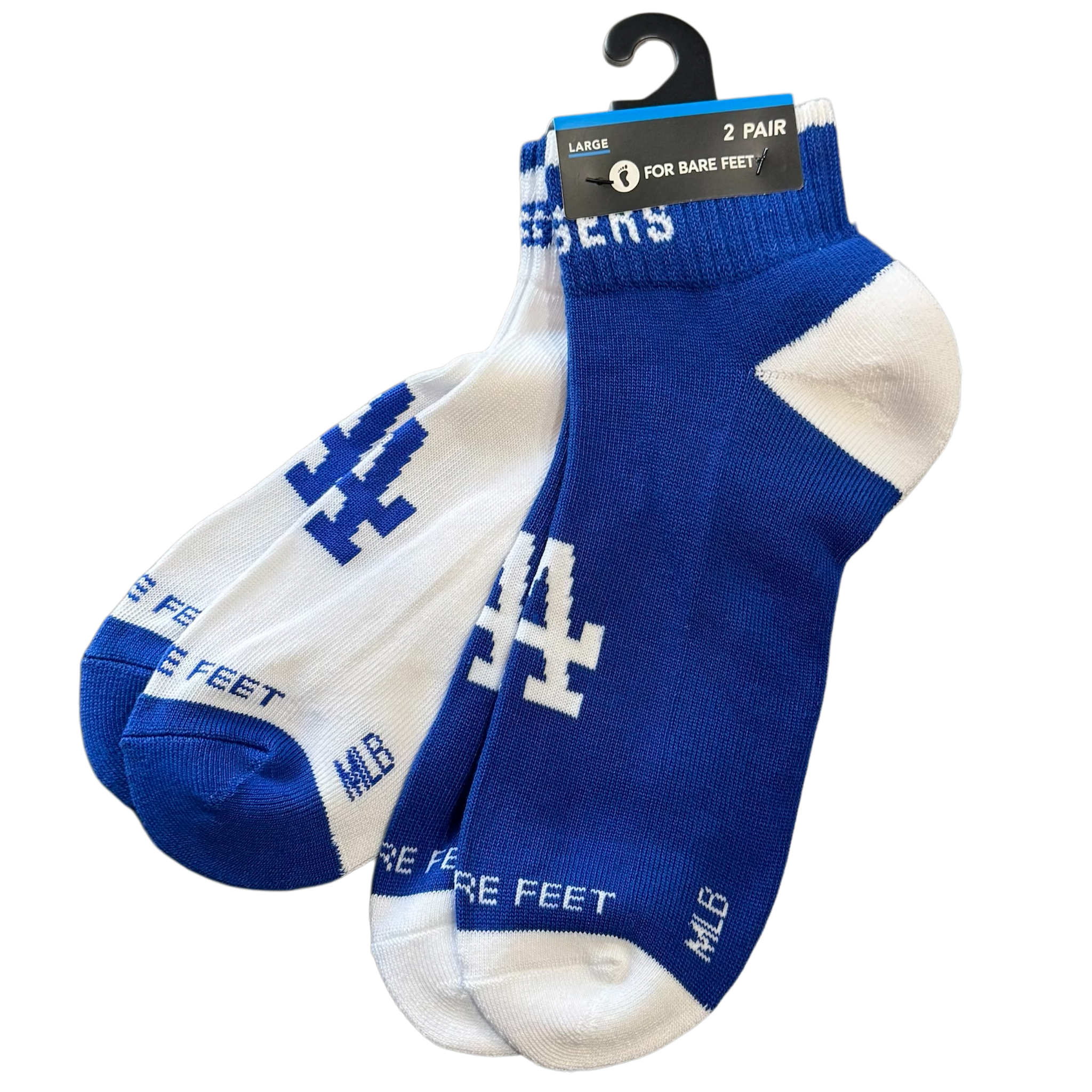 Los Angeles Dodgers Front and Center Socks - 2 Pack