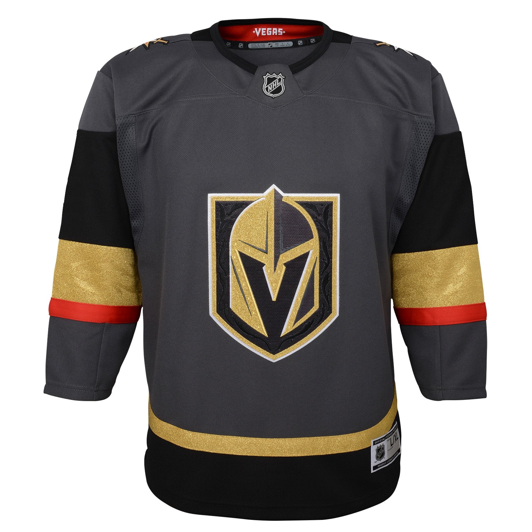Vegas Golden Knights Grey Premier Youth Jersey - Alternate 4/7