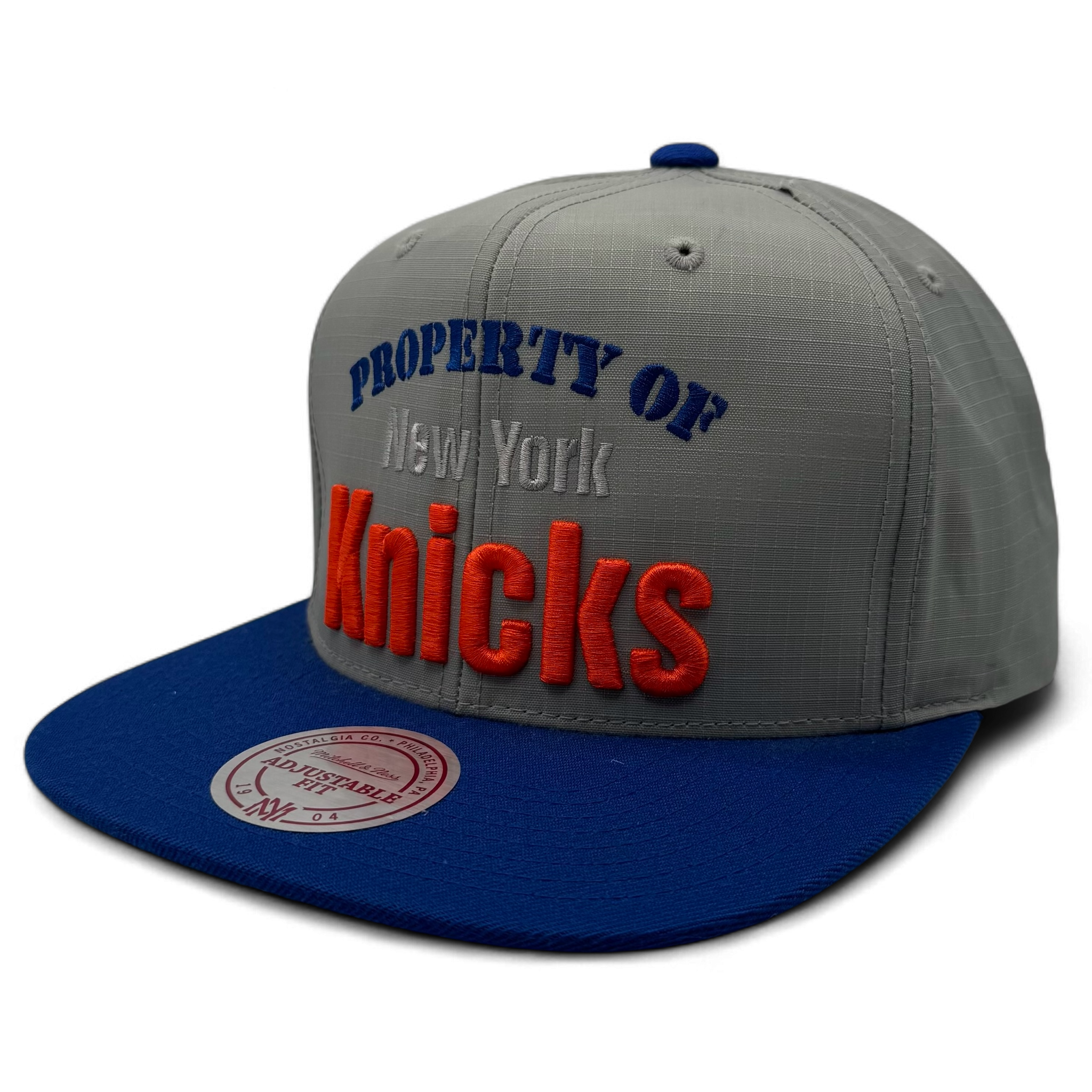 New York Knicks "Property Of" Mitchell & Ness Adjustable Hat