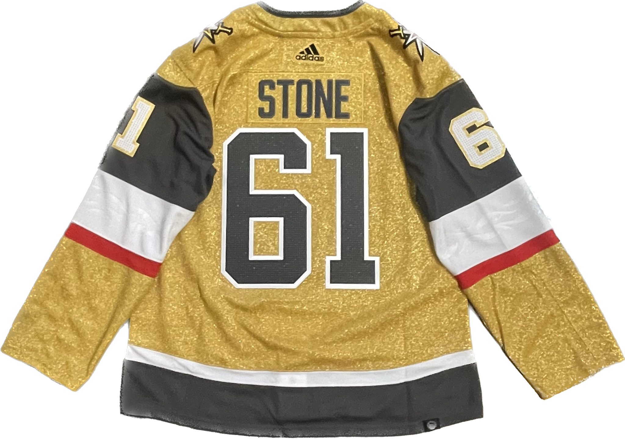 Vegas Golden Knights Mark Stone #61 Men's Adidas Authentic Home Jersey - Gold ***